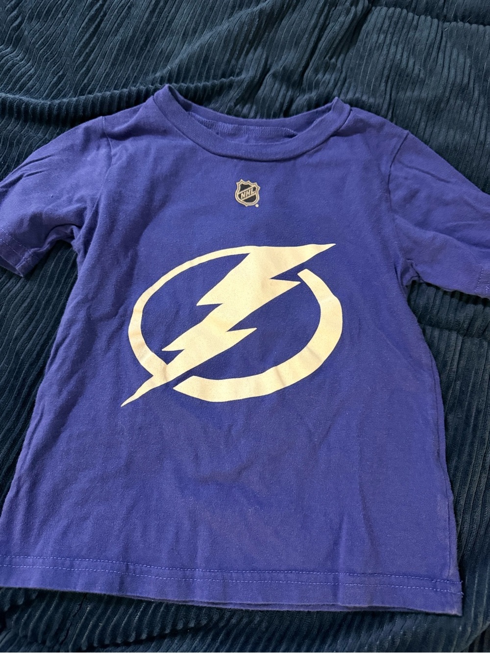 NHL Blue Tampa Bay Lightning Kids Short Sleeve Tee